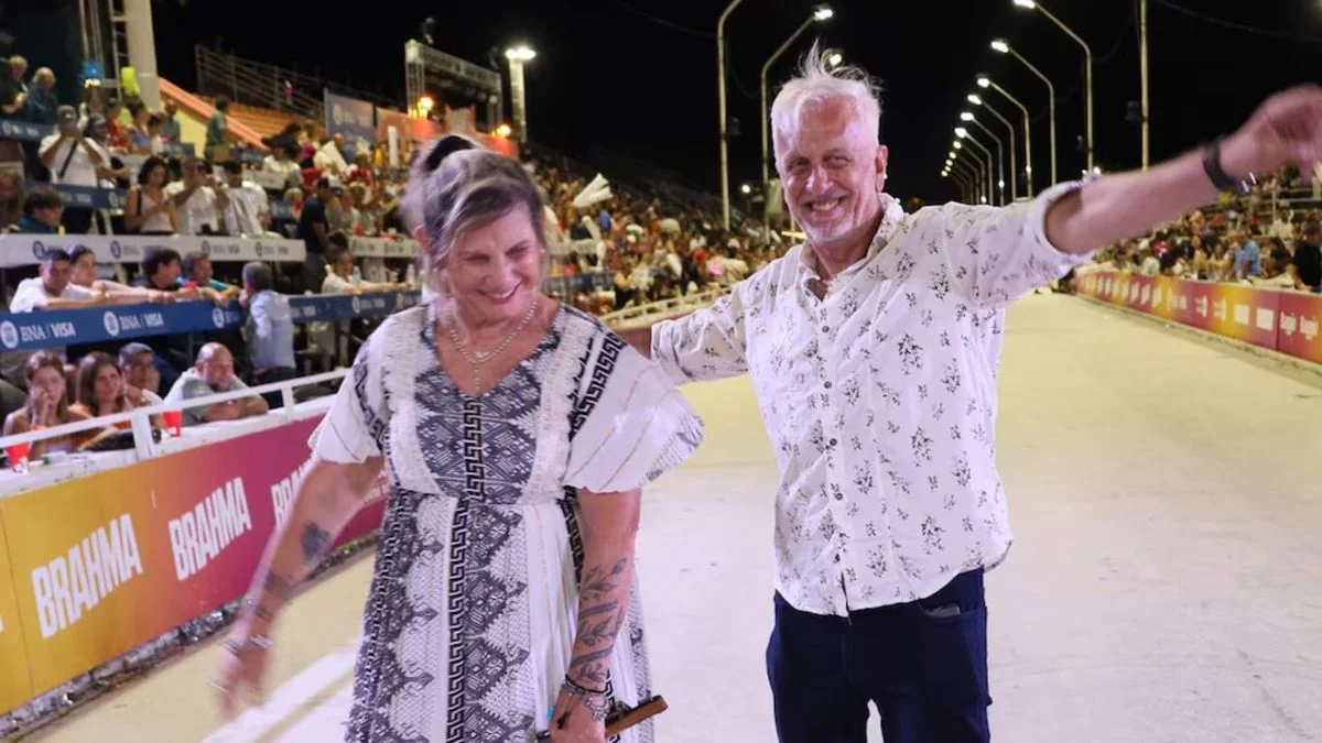 La mamá de L-Gante y el padre de Wanda Nara se mostraron juntos en el Carnaval de Gualeguaychú