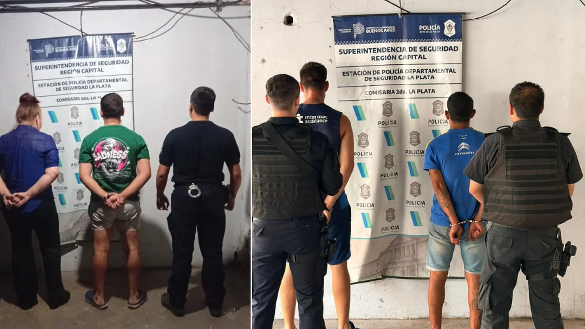 Trapitos a las piñas fuera de la Terminal de Ómnibus