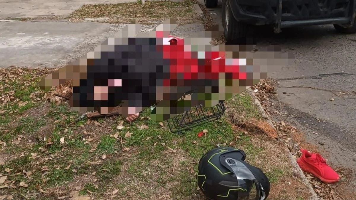 Un motociclista sufrió un violento choque en La Plata