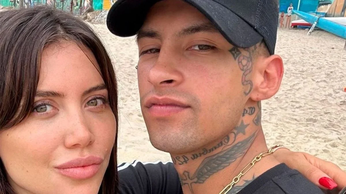 Wanda Nara compartió una foto de L-Gante en el hospital tras sufrir un accidente en Pinamar