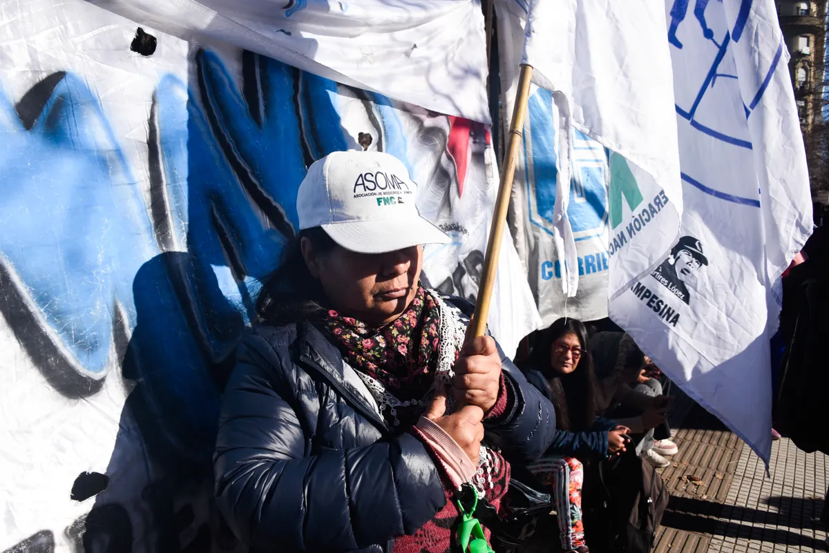 Protesta de productores agricolas 