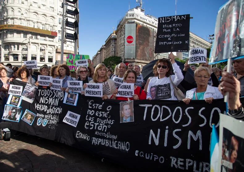 Marcha en pedido de justicia por la muerte de Alberto Nisman