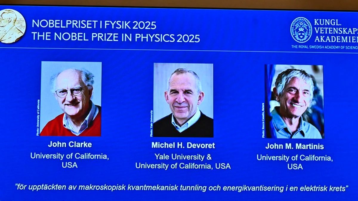 El Premio Nobel de Física 2025 reconoció a científicos por sus avances clave en tecnología cuántica