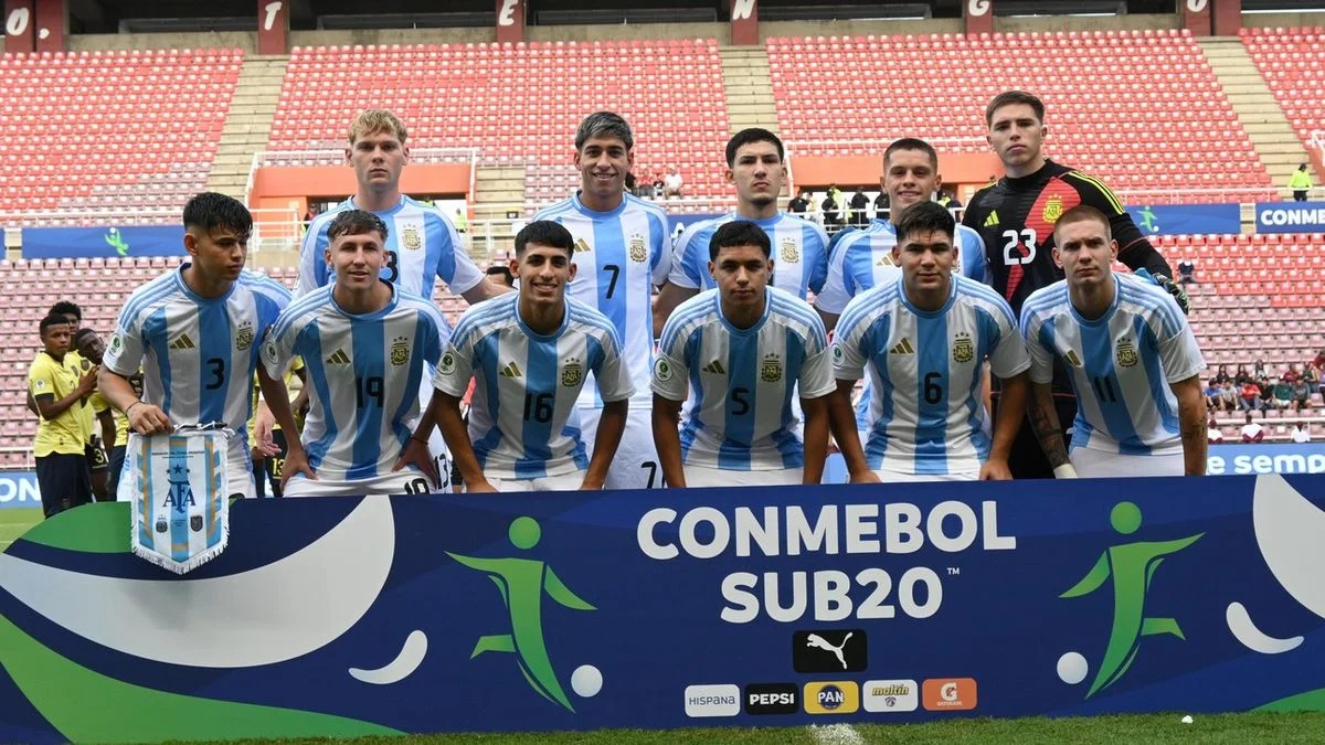 El fixture completo de la Selección Argentina en la fase final del Sudamericano Sub 20