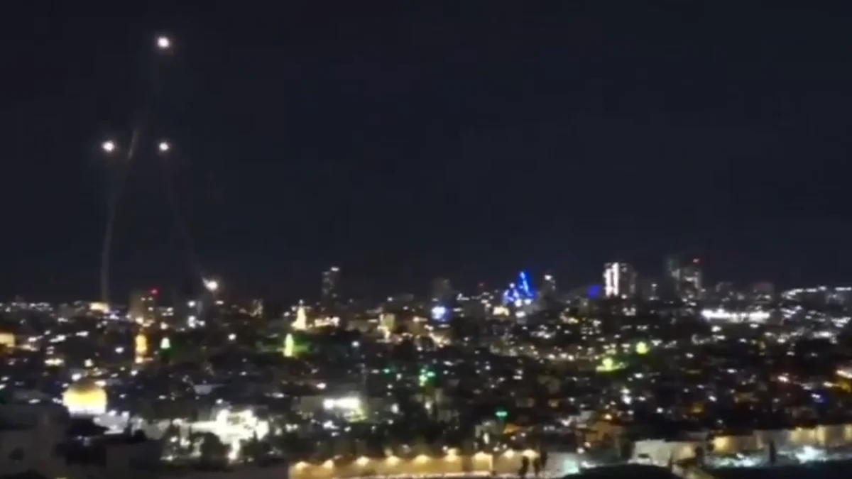 VIDEO: Tensión en Jerusalén: ataques de misiles iraníes dejan heridos y destrucción