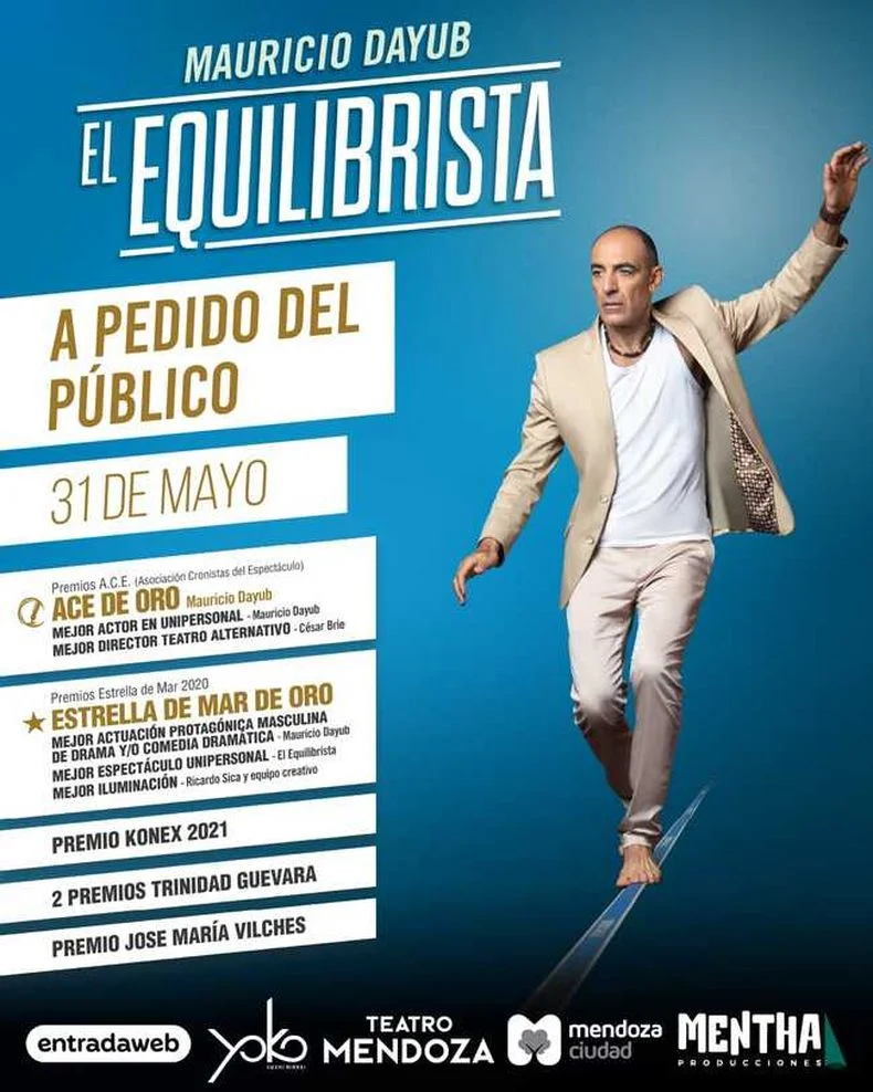 El reconocido actor y director llega al Teatro Mendoza