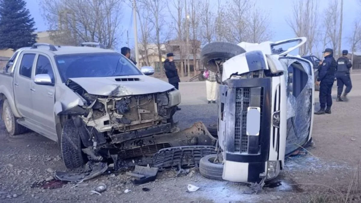 Accidente en el centro de Malargüe: una señora resultó herida tras volcar con su auto