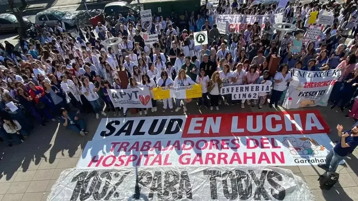 El Gobierno nacional otorgó aumentos a residentes del Hospital Garrahan
