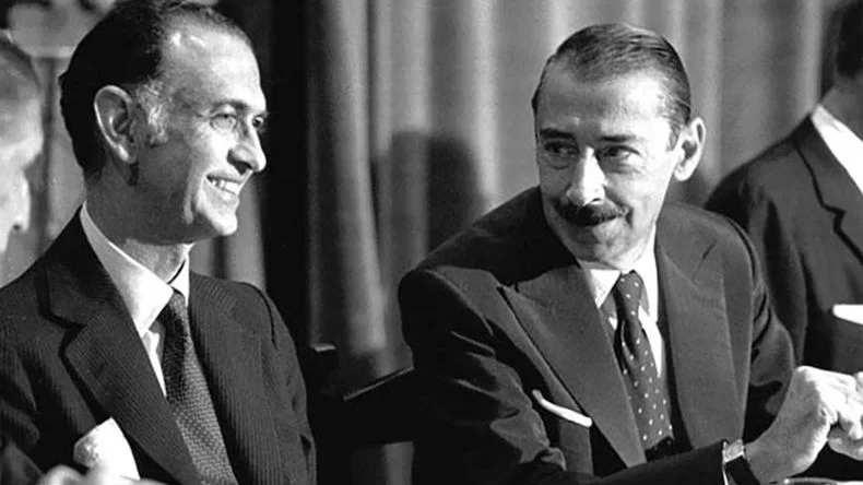 José Alfredo Martínez de Hoz y Jorge Rafael Videla.