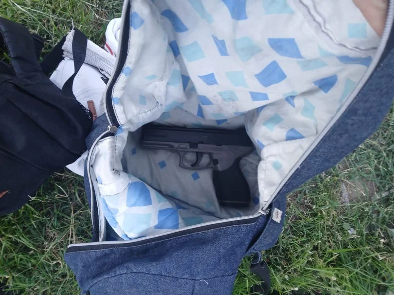 La réplica de arma secuestrada 