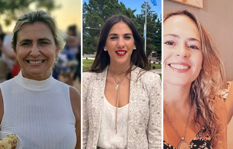 D&eacute;borah Quiroga, Paloma Scalco y Romina Barrera, esperan ser candidatas a concejalas en Santa Rosa, Luj&aacute;n y La Paz. La Suprema Corte de Justicia debe definir.&nbsp;