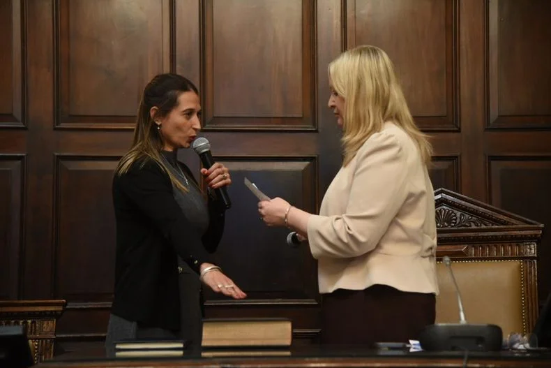 Macarena D'Ambrogio, de la Libertad Avanza, se qued&oacute; con la vicepresidencia primera del Senado.&nbsp;