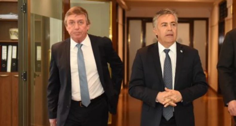 Ricardo Canet, asesor de Gobierno, y Alfredo Cornejo.&nbsp;