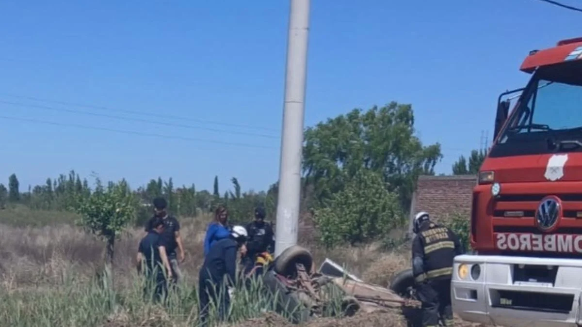 Grave accidente en San Rafael: frenó por un banderillero y terminó en terapia intensiva