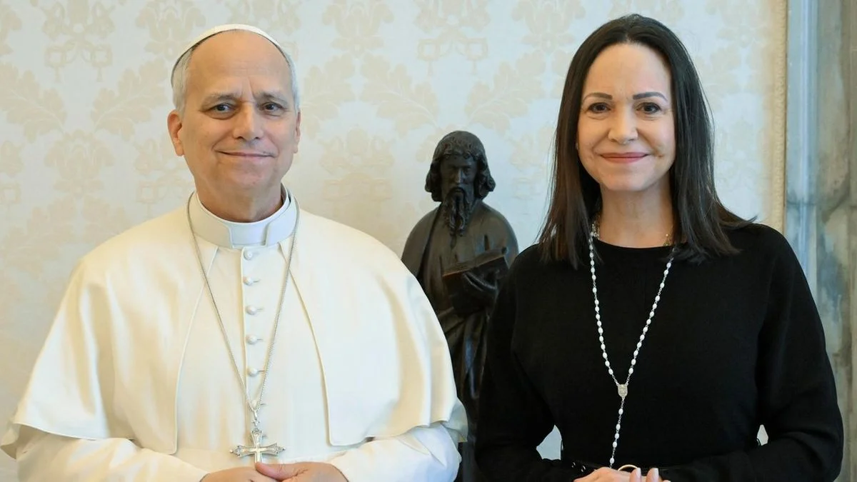 En plena crisis en Venezuela, el papa León XIV recibió a María Corina Machado