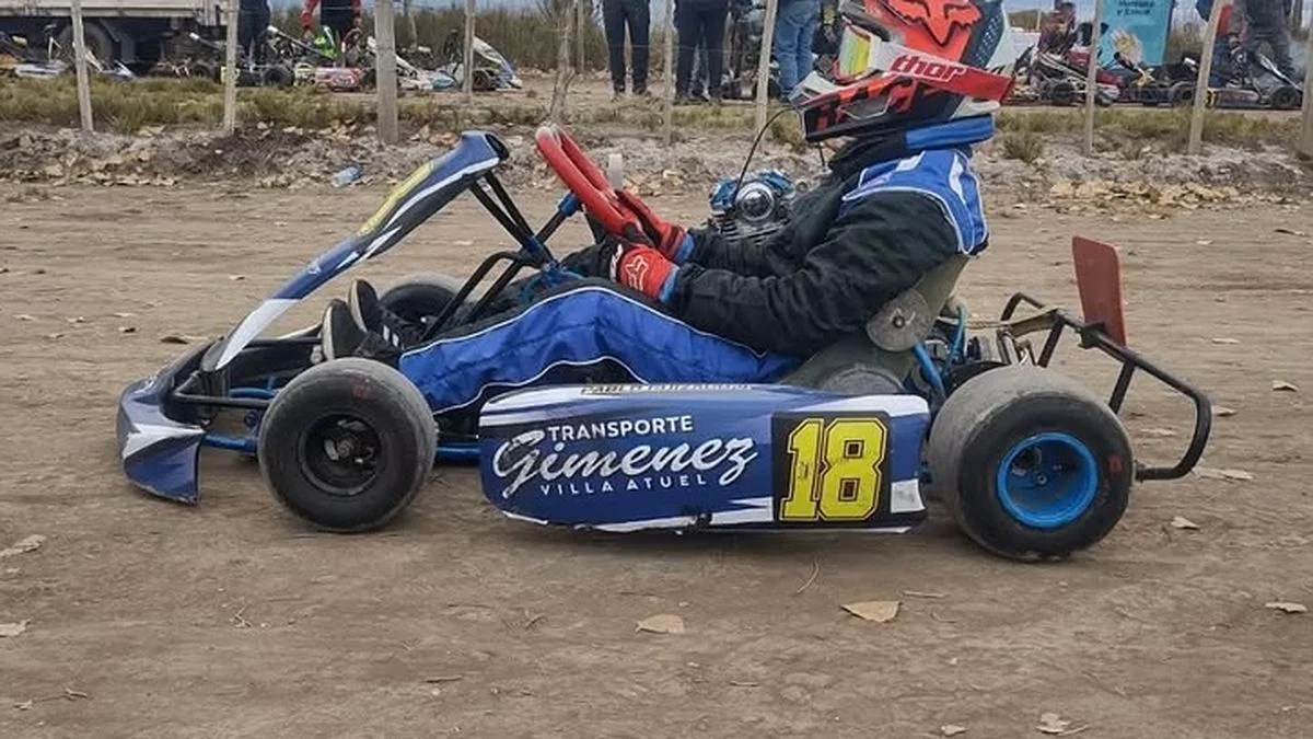 Acción del karting en San Rafael: nueva fecha en el tierrero de Villa Atuel