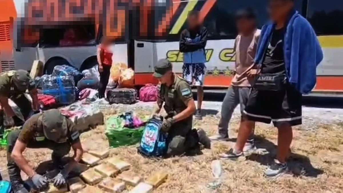 Detienen a tres mujeres con 65 kilos de marihuana en un colectivo que viajaba a Mendoza