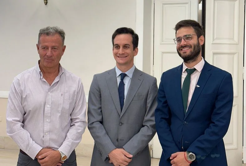 Dugar Chappel, Bruno Giambastiani y Emanuel Fugazzotto. 