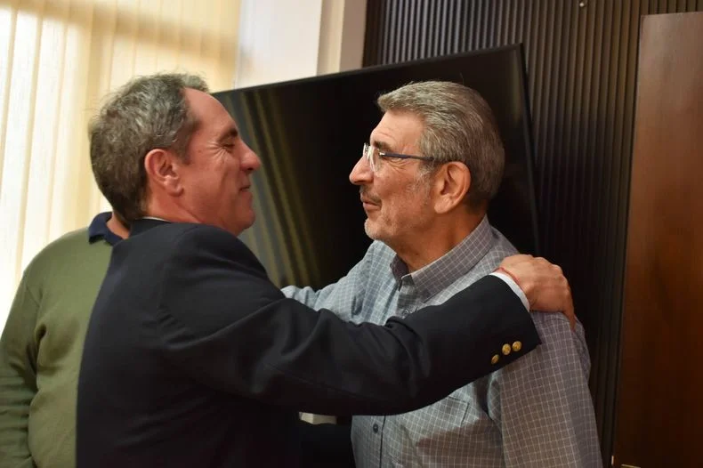 El candidato a diputado nacional, Jorge Difonso junto a Ricardo Mansur, intendente de Rivadavia, &iquest;aliados en las pr&oacute;ximas elecciones?