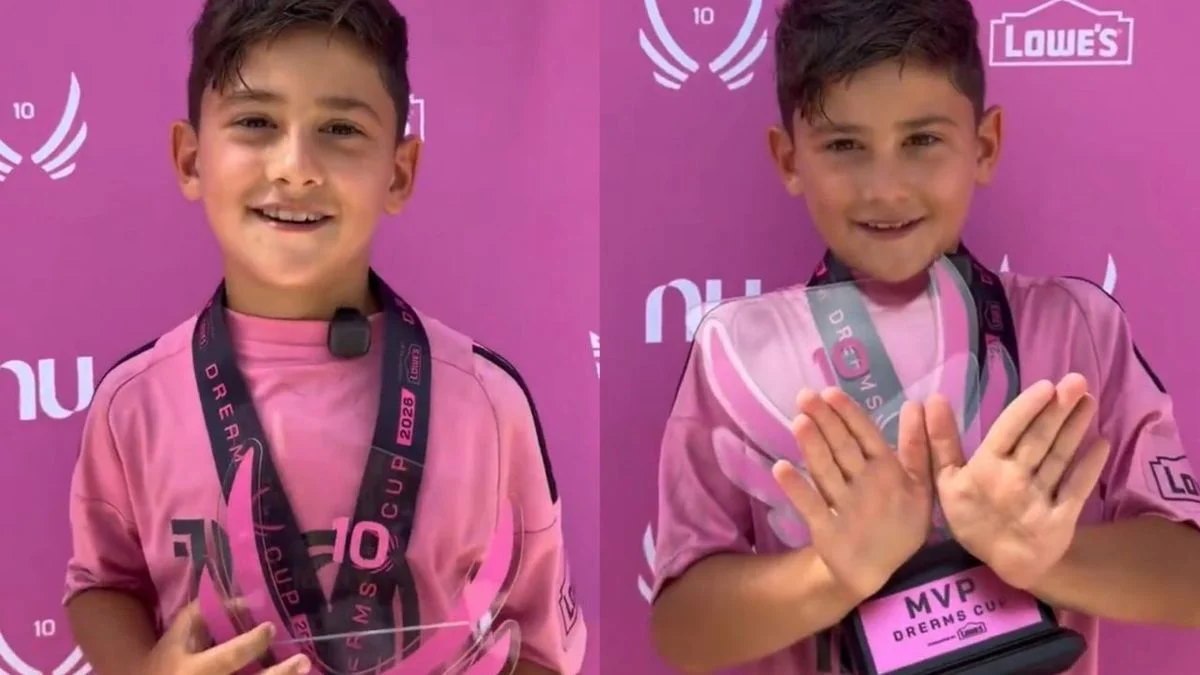 El tierno debut de Ciro Messi frente a los micrófonos: el "guiño" a Leo y el video que enterneció a las redes