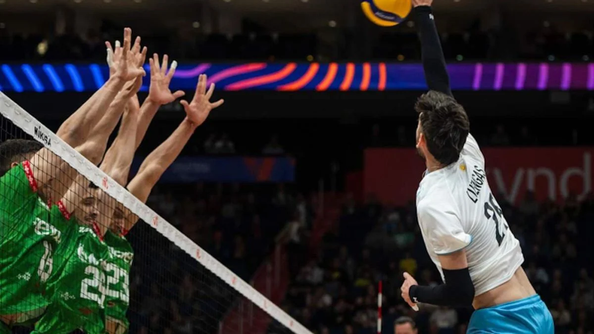 La Selección argentina de vóley frenó su envión ganador ante Bulgaria