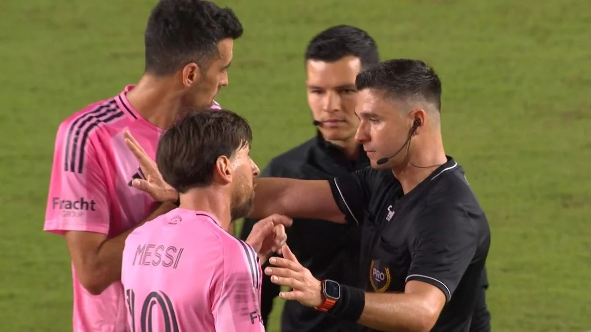 "Sos un cagón": la furia de Lionel Messi con el árbitro en el polémico empate del Inter Miami