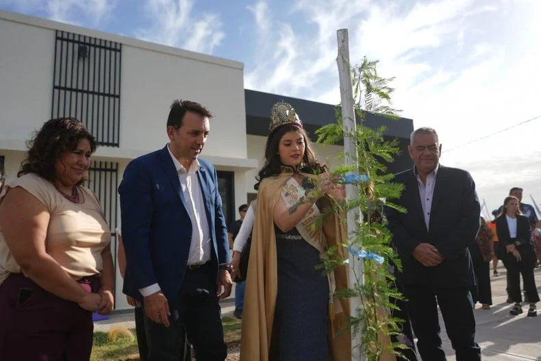 El ministro de Educaci&oacute;n, Tadeo Garc&iacute;a Zalazar en Lavalle, acto al que tambi&eacute;n fue Alfredo Cornejo.&nbsp;