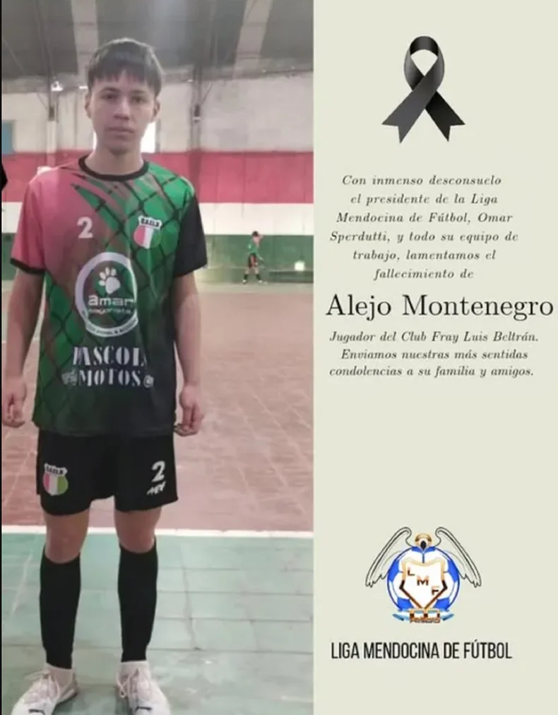 Alejo Montenegro, uno de los menores de edad fallecidos.