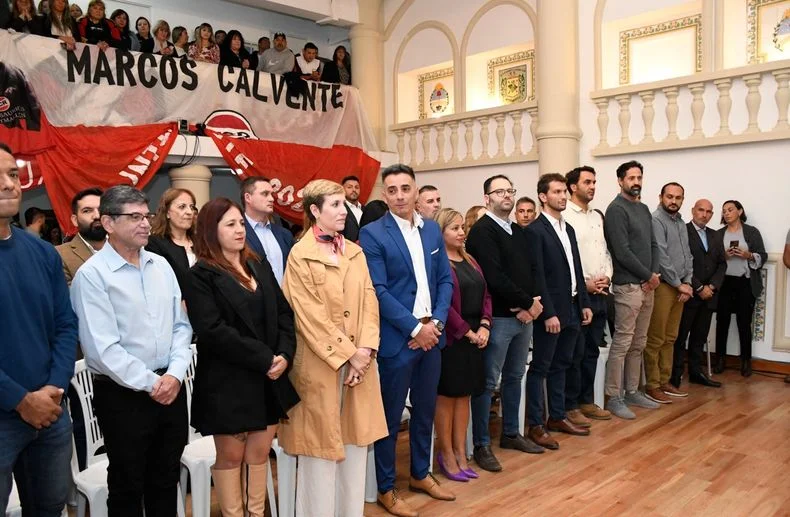 Marcos Calvente en la apertura de sesiones del Honorable Concejo Deliberante de Guaymall&eacute;n.&nbsp;
