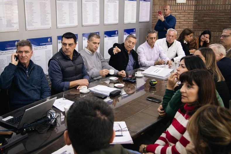 Sergio Marinelli, titular de Irrigaci&oacute;n, durante las explicaciones que dio en la Legislatura sobre la situaci&oacute;n en Los Corralitos.&nbsp;
