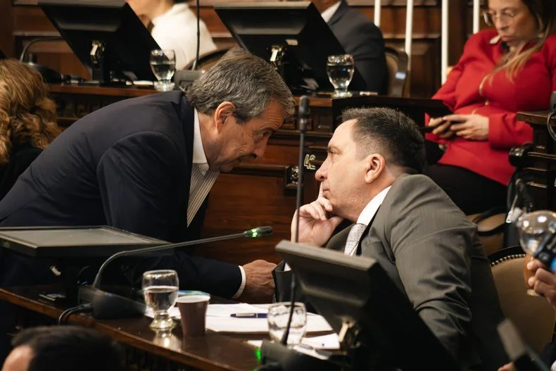 Los diputados Enrique Thomas (Pro) y Gustavo Cairo (La Libertad Avanza).&nbsp;