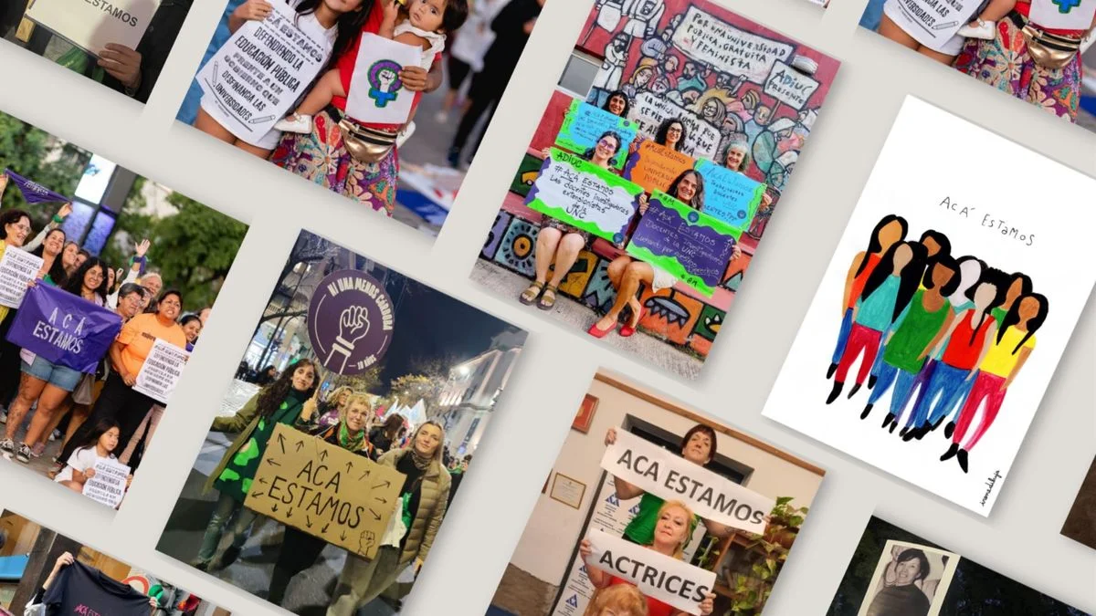 "Acá estamos", una muestra artística feminista que recorre varias provincias llega a Mendoza