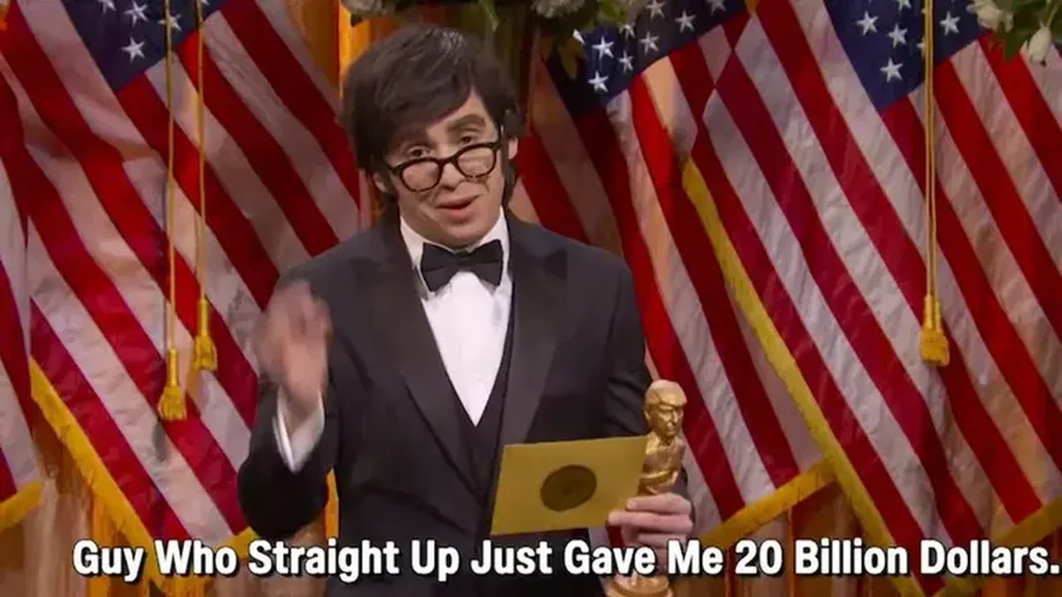 Milei volvió a Saturday Night Live: lo caracterizaron como un fanático de Donald Trump