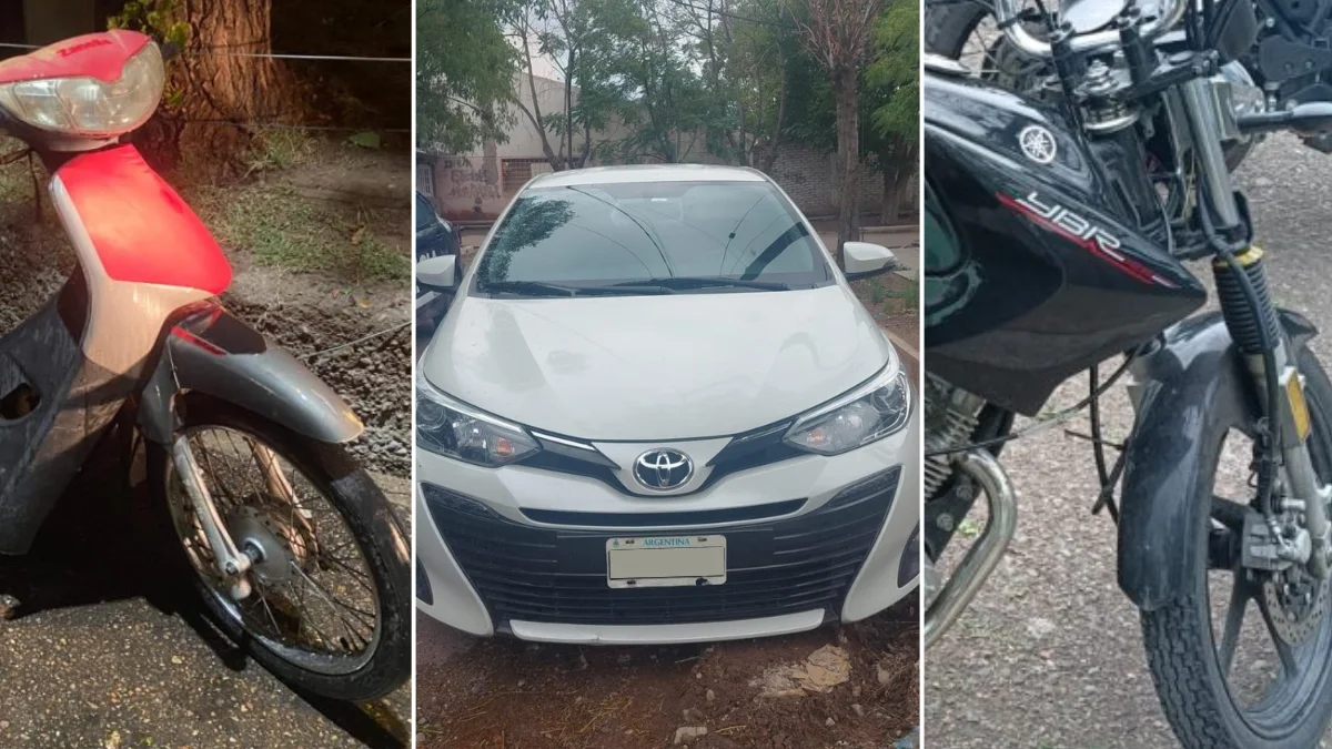 Armas, cocaína y vehículos robados: múltiples detenciones en operativos policiales en el Gran Mendoza