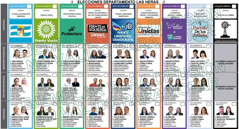 En Las Heras se votan todas las categorías.