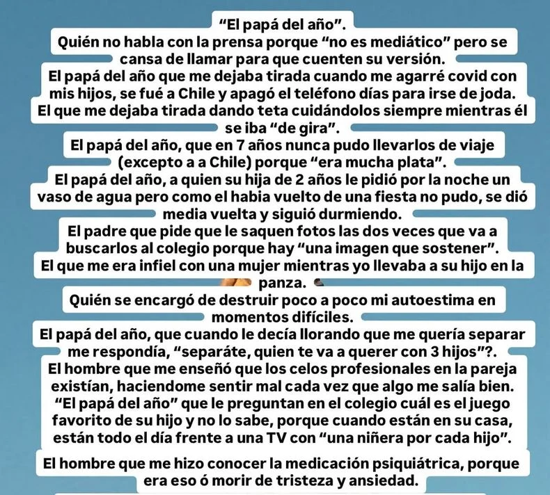 La China Su&aacute;rez destroz&oacute; a Vicu&ntilde;a con un extenso posteo.
