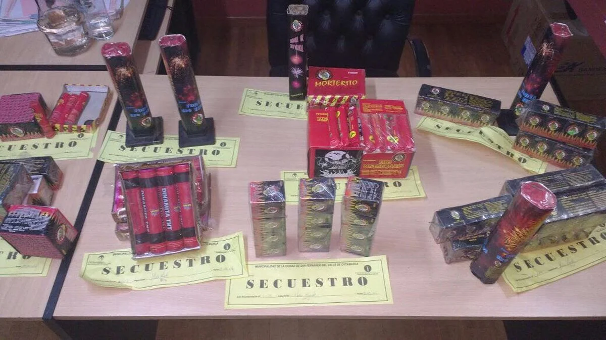 Fiestas sin pirotecnia: tras un allanamiento, secuestraron productos explosivos en Malargüe