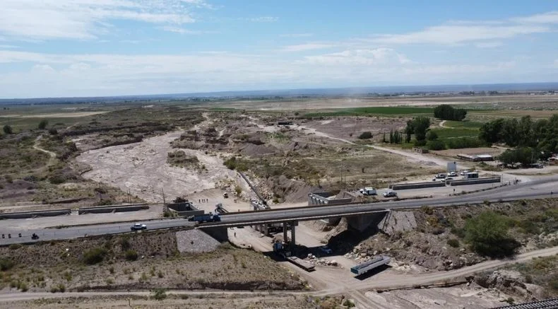 Los puentes sobre la Ruta 40 son determinantes para la conectividad con el Sur de Mendoza.