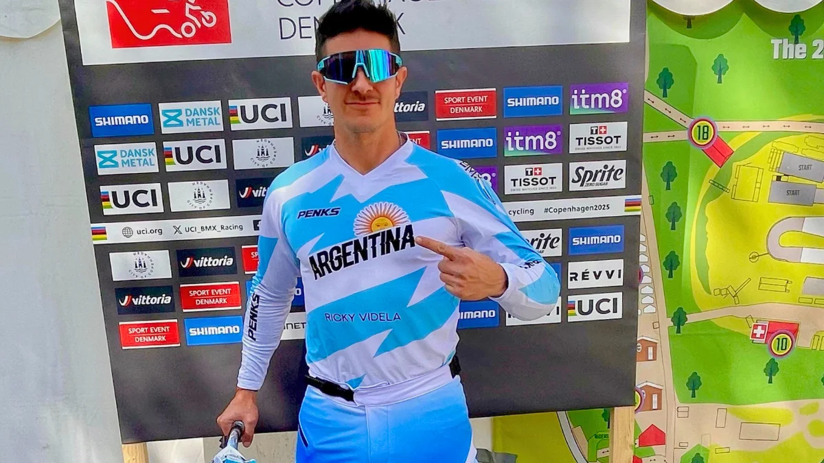 Agustín Galeotti comenzó su sueño en el Mundial de BMX en Copenhague