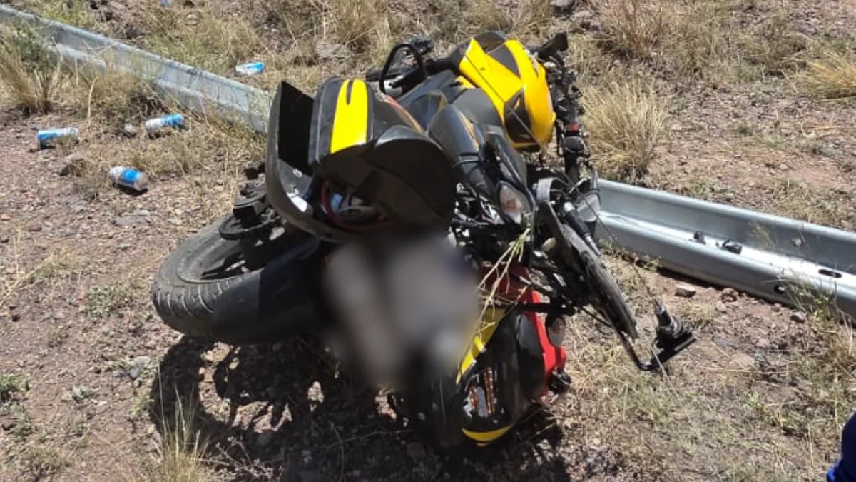 Alta Montaña: un motociclista de 68 años murió tras accidentarse en la Ruta 7