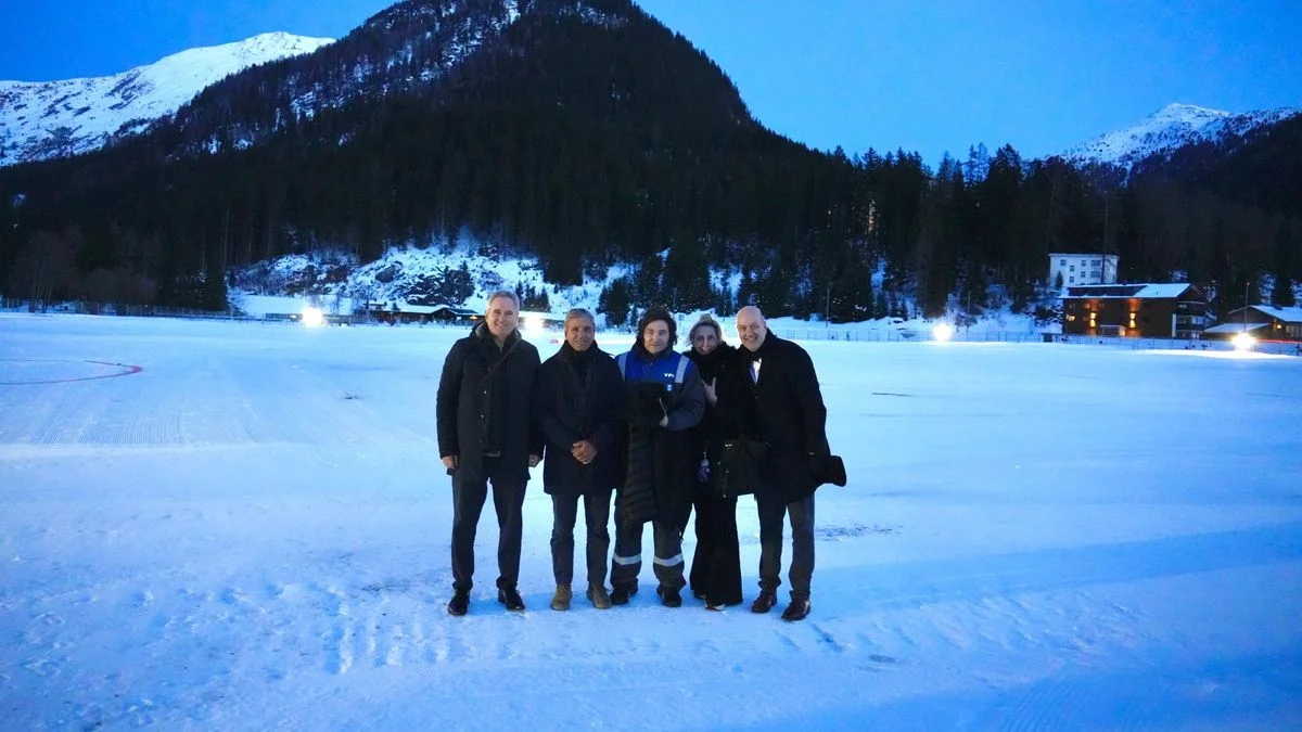 Javier Milei ya se instaló en Davos para el Foro Mundial Económico