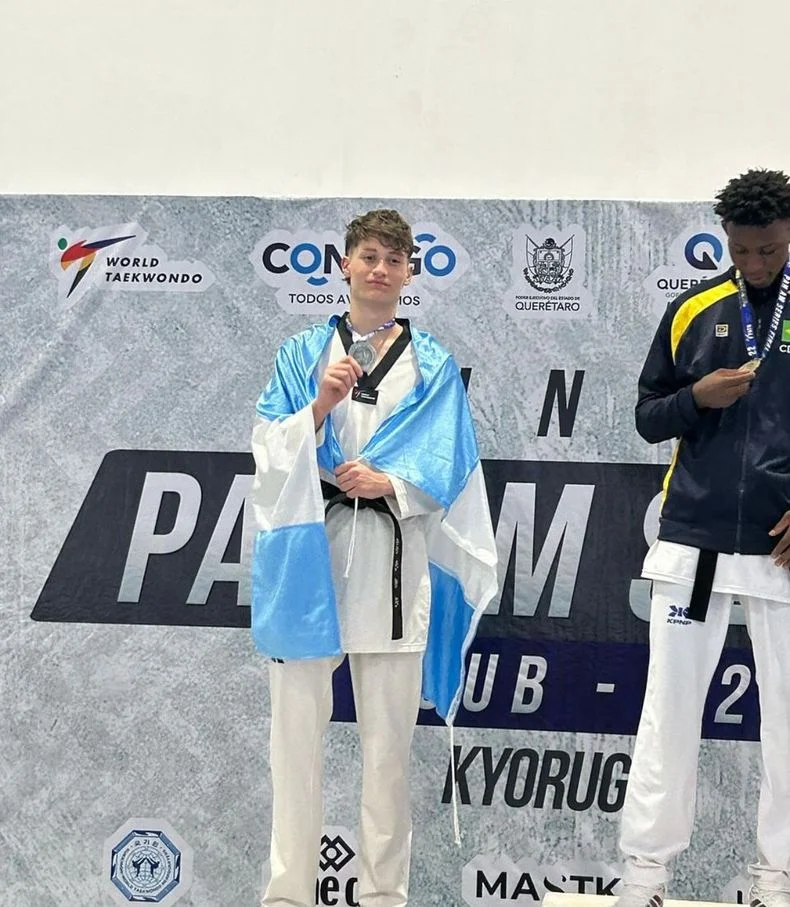 Mateo Di Leo representará al país en los Panamericanos de Asunción en taewkondo.
