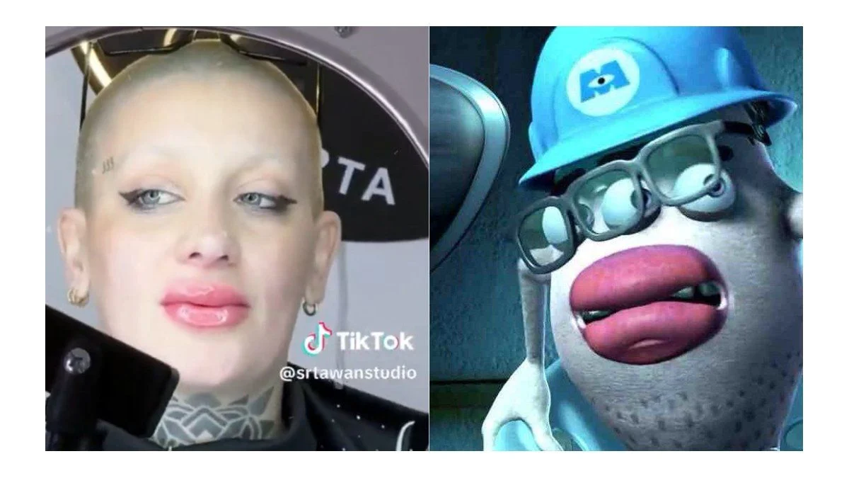 Furia de Gran Hermano se retocó la boca y la compararon con un personaje de Monsters Inc