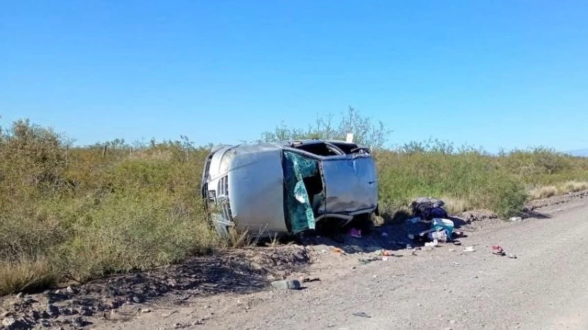 Vuelco al sur de San Rafael: la conductora sufrió una fractura de cráneo