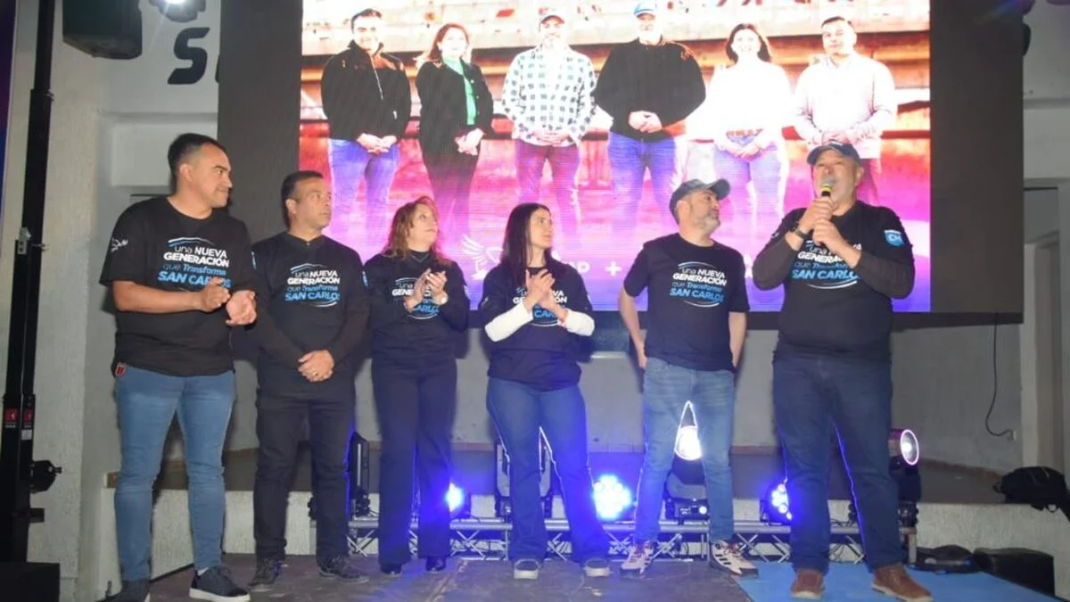 Cambia Mendoza presentó candidatos en San Carlos con una ausencia y críticas a ex aliados