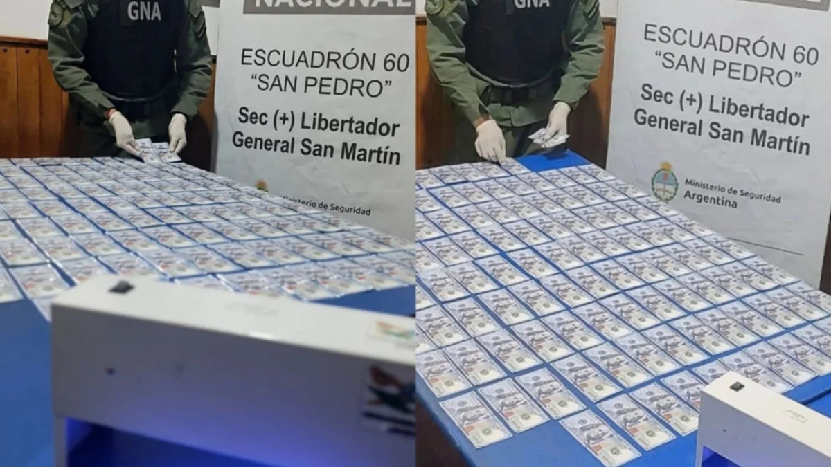 Miles de dólares falsos: dos mujeres fueron detenidas tras hallarse fajos de billetes ocultos bajo sus prendas