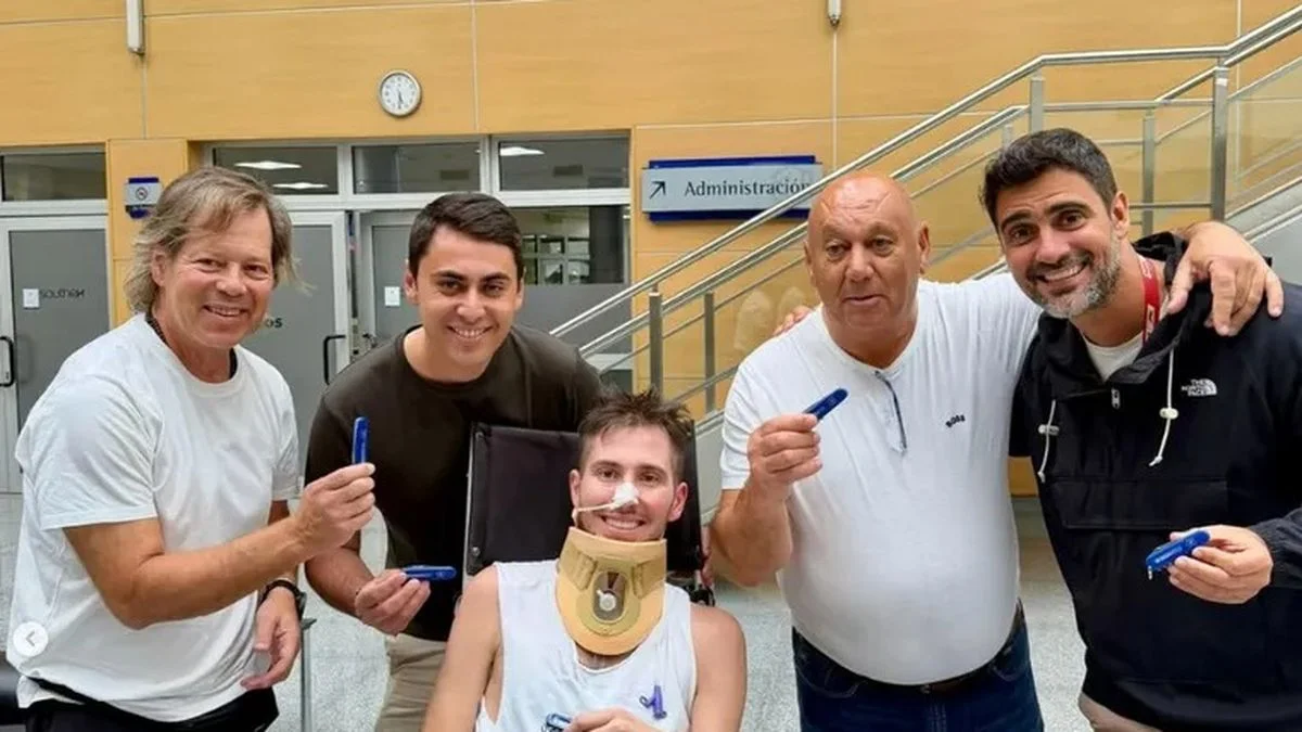 La emotiva visita que recibió Juan Cruz Yacopini en medio de su recuperación