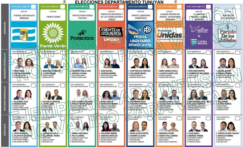 Vecinos y vecinas de Tunuy&aacute;n eligen todas las categor&iacute;as locales.&nbsp;