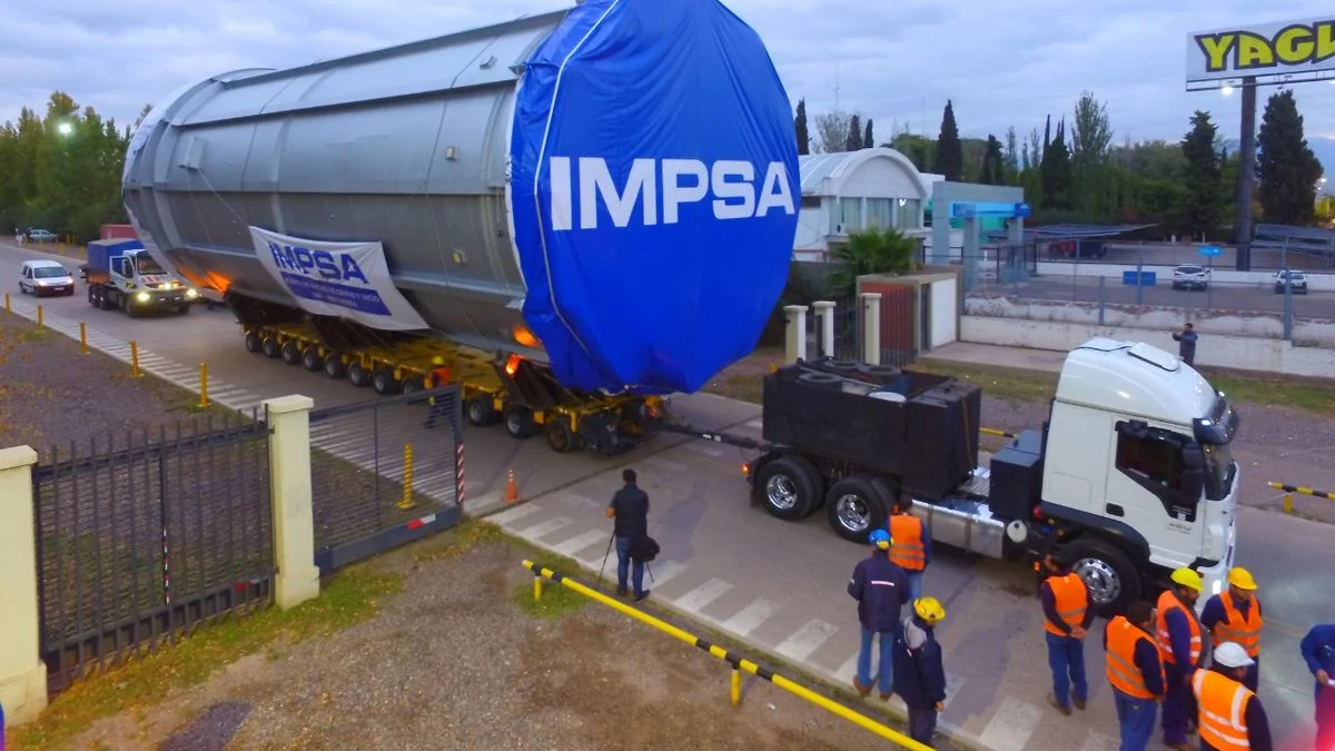 Cortes de calles: este sábado habrá un impresionante operativo para trasladar piezas de IMPSA