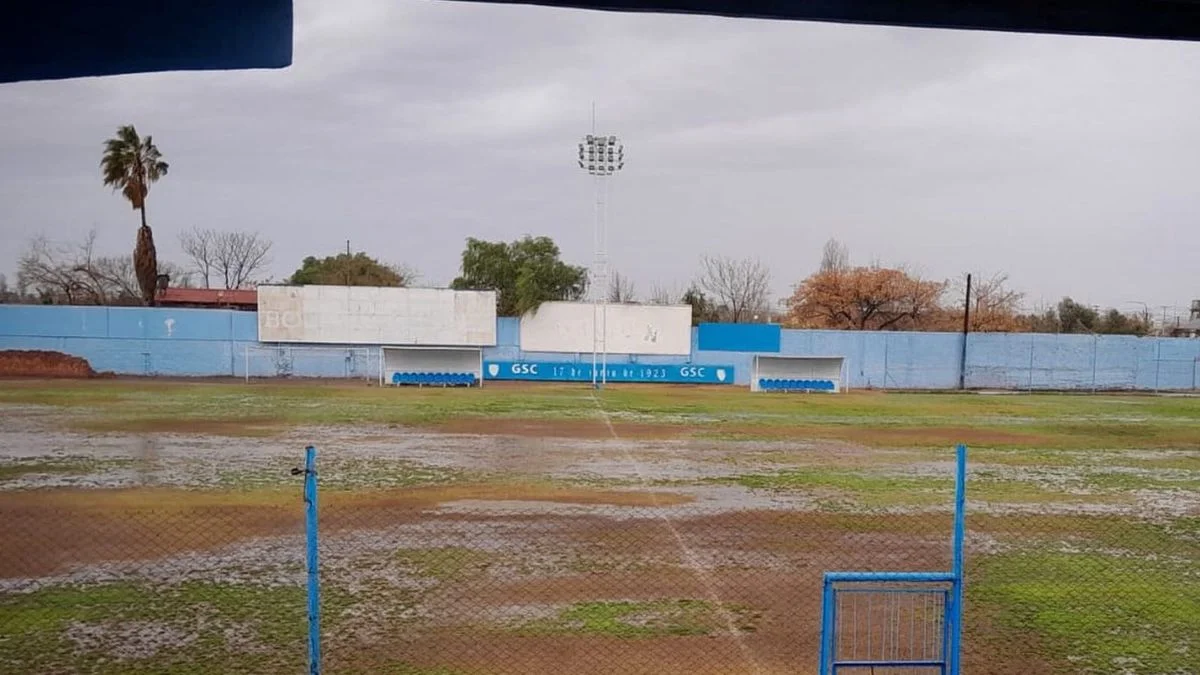 Suspendieron un partido en Mendoza debido al fuerte paso de la tormenta de Santa Rosa